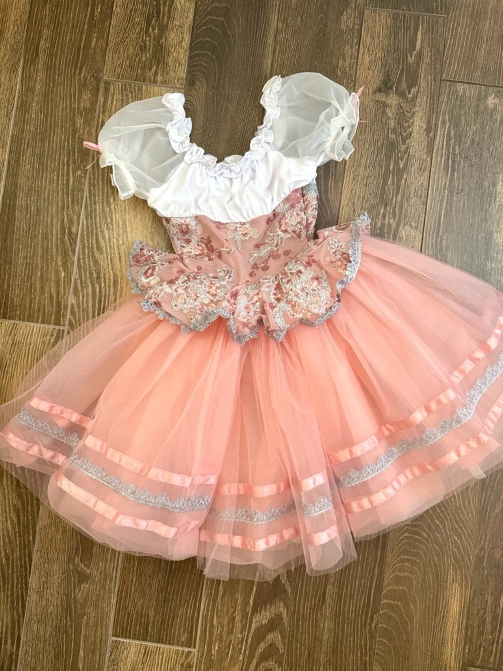 Weissman Girls’ Blush Giselle Waltz Tutu Dance Costume—10/12